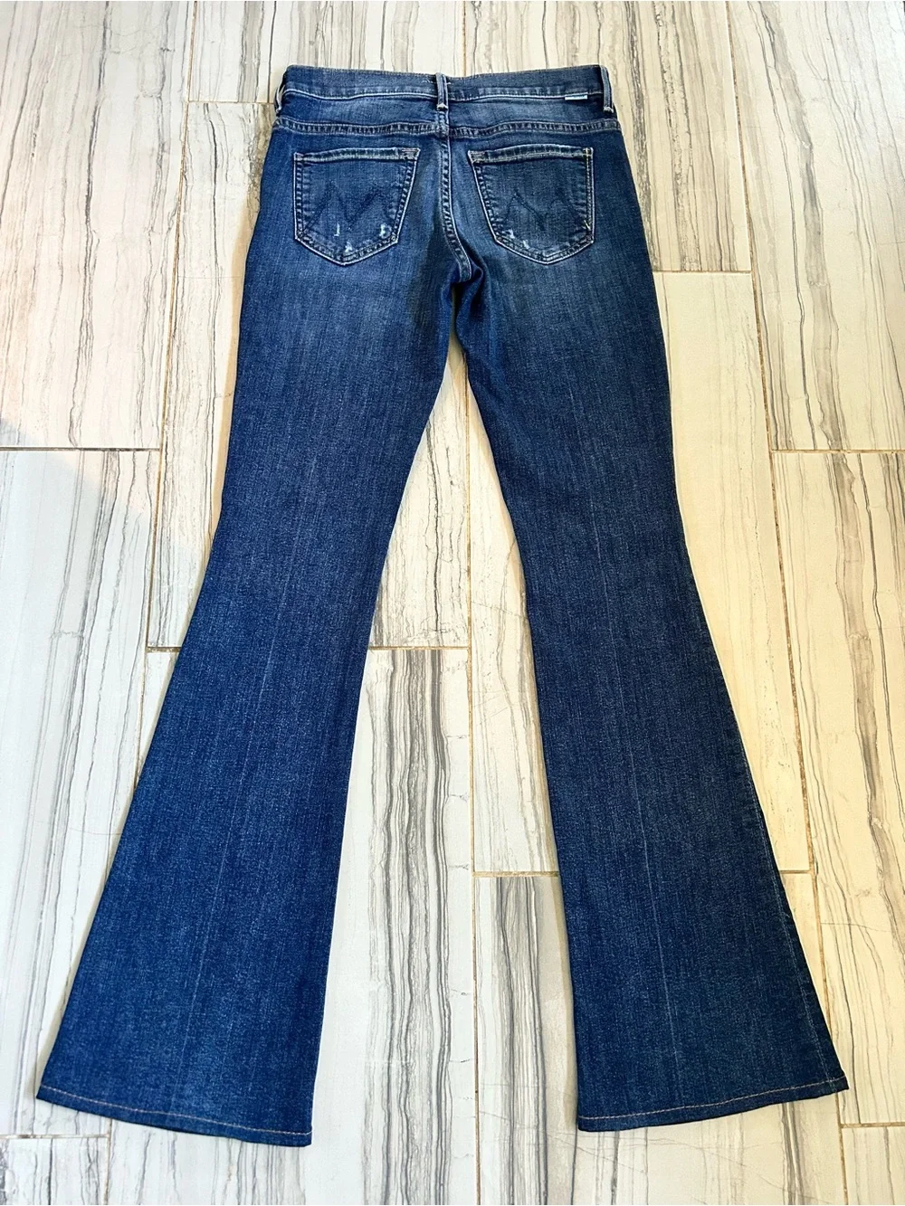 MOTHER The Slacker Mid Rise Flare Stretch Jeans in Spellbound in Seattle - Picture 5 of 15